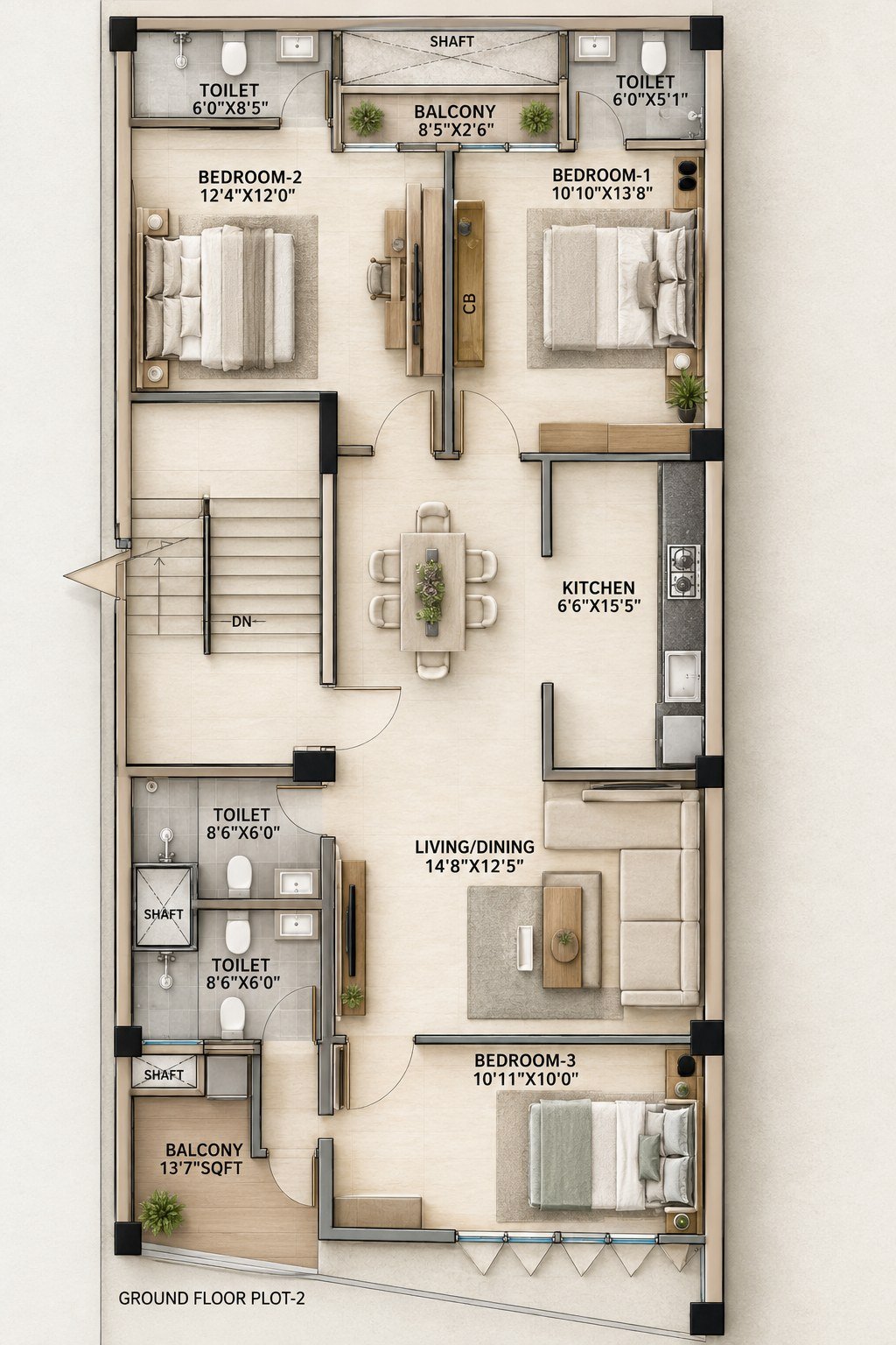 Plot 2 ground floor plan